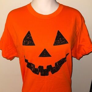 Gildan 100% Cotton , pumpkin tshirt , Halloween costume Jack O Lantern
